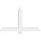 Ekena Millwork Eugene Architectural Grade PVC Gable Bracket, 48"W x 28"H x 4"D x 4"F, 14/12 Pitch GBP048X28X0404EUG00 - alternate 2